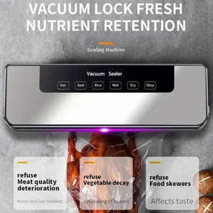 Machine de mise sous vide automatique miniature pour la maison, faible bruit, protection contre la surchauffe, design compact pour l'emballage alimentaire sec/humide - Product Image 4