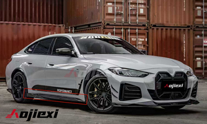 Gonna laterale in fibra di carbonio stile SQ per <span class=keywords><strong>BMW</strong></span> <span class=keywords><strong>4</strong></span> <span class=keywords><strong>serie</strong></span> G26 <span class=keywords><strong>4</strong></span> porte 2021 + <span class=keywords><strong>Gran</strong></span> Coupr paraurti laterale Splitter Kit corpo di alta qualità - Product Image 3