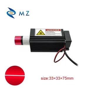 Módulo láser de línea roja de alta potencia, dispositivo de enfoque ajustable de 638nm con rayo delgado de 500mw, 800mw, 1000mw, grado Industrial