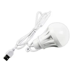 DC5V โคมไฟตั้งแคมป์กลางแจ้งแบบพกพาหลอดไฟ LED 5W USB หลอดไฟฉุกเฉินไฟกลางคืนสว่างมาก