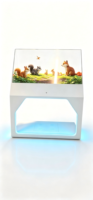Kiosco OLED Transparente Horizontal de 55 Pulgadas, 2K, Táctil de 10 Puntos, 43% de Transmitancia, Android/PC con SDK para Tiendas Minoristas