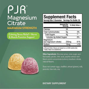 OEM/ODM Citrato de Magnesio Natural para Mejorar el Sueño y La Inmunidad Gomitas 3G Dosis para Hombres - Product Image 2