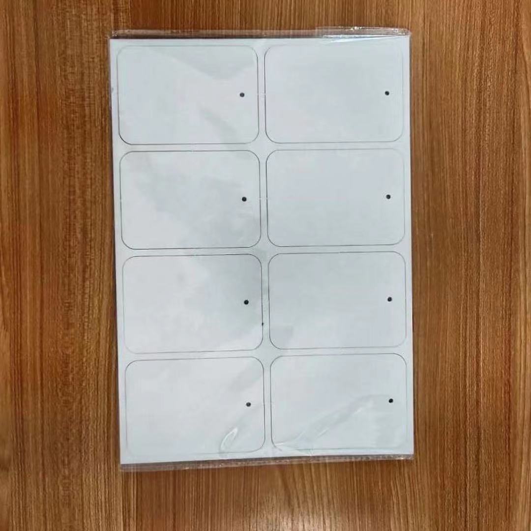 Популярный фетровый сублимационный автомобильный освежитель воздуха без рисунка (один лист из 8 шт.)