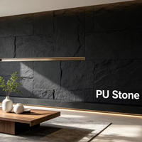 Panneaux muraux en pierre de bloc PU modernes de qualité supérieure pour la décoration de villas haut de gamme