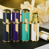 Vente en gros de flacons de parfum vides, personnalisés, pas chers, rechargeables, de 5 ml, 10 ml, 15 ml, ronds, avec atomiseur, taille voyage, pompe pulvérisateur