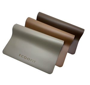 A级定制印刷激光蚀刻标志椭圆形拱形沙子裸体巧克力棕色咖啡色聚氨酯天然橡胶瑜伽垫 - Product Image 5