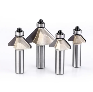 Joseph 45 Graus Rolamento <span class=keywords><strong>Router</strong></span> Bit Chanfro End Mill Ferramenta De Corte De Madeira CNC Carpintaria Moinho Cortador - Product Image 5