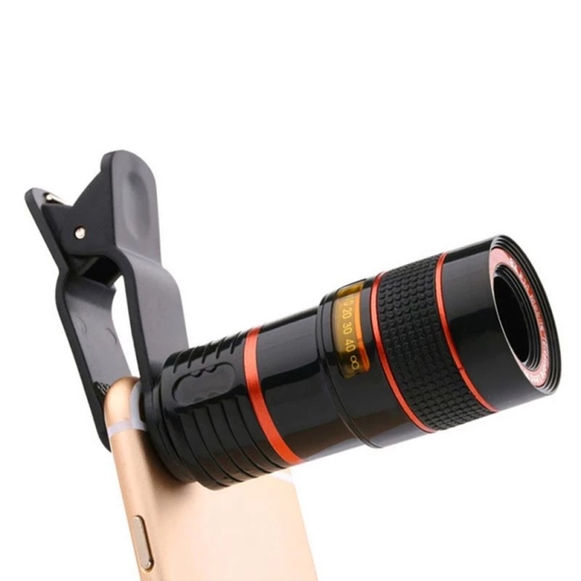 Clip-On HD 12X18 Zoom Mobile Phone Telescope Lens Telephoto for Universal Smartphone Telescope Focus Len
