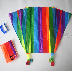 Yuanfei Cerfs-volants de poche multicolores en nylon 47x74cm avec poignée en PE et ligne de 30m Sports Musique Fantaisie Science-fiction Amérique Photographie Couture - Product Image 4