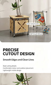 Ocean Board DIY Trolley Portavaso in Alluminio - Leggero e Resistente per Decorazioni da Giardino e Casa - Product Image 4