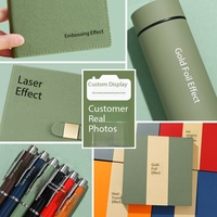 Coffret Cadeau Personnalisé en Cuir PU avec Clé USB 16 Go – Cadeau Promotionnel d'Entreprise OEM pour Réunions Annuelles avec Logo