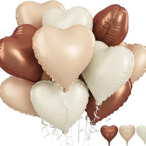 Ballons en forme <span class=keywords><strong>de</strong></span> cœur <span class=keywords><strong>de</strong></span> 18 pouces, 12 pièces/paquet, ballons en feuille d'aluminium pour la décoration <span class=keywords><strong>de</strong></span> mariage, fête d'anniversaire, anniversaire <span class=keywords><strong>de</strong></span> mariage, fournitures pour l'air ou l'hélium - Product Image 4