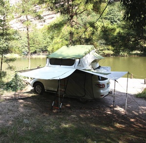 Hot bán tùy chỉnh 270 Wing mái hiên Roof Top lều vải vải trực tiếp từ nhà máy - Product Image 3