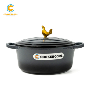 Cookercool คุณภาพ<span class=keywords><strong>ดี</strong></span>เหล็กหล่อ Non Stick Enamel ขนาดใหญ่หม้อ2l มัลติฟังก์ชั่เครื่อง<span class=keywords><strong>ครัว</strong></span> - Product Image 3