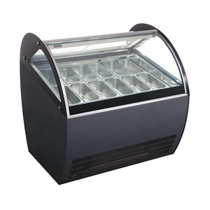 Luxury Gelato Display Cabinet/Ice Cream Showcase/Gelat Display Refrigerator