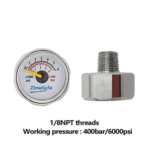 Manomètres de pression miniatures haute pression HPA avec filetages 1/8NPT - Product Image 5