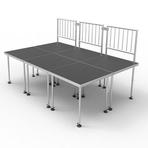 Plataforma de Escenario Portátil de Aleación de Aluminio y Madera Contrachapada Personalizable, Conexión Rápida, Alta Capacidad de Carga, para Conciertos, Discotecas y Fiestas - Product Image 4