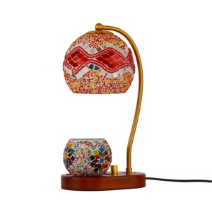 Türkische Mosaik-Tischlampe mit mehrfarbigem Glas und Mosaik-Aromatherapie-Kerzenhalter als Weihnachtsgeschenk für die Dekoration - Product Image 6