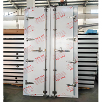 Porte de conteneur en acier étanche, cadre de porte double personnalisé avec serrure pour maison modulaire, entrepôt, usine – Vente directe