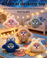 Kawaii Plüschtier, KI-gesteuertes Elektronisches Haustier, Interaktives Spielzeug, Desktop-Begleiter, Eltern-Kind-Interaktionsspielzeug, Roboter-Spielzeug