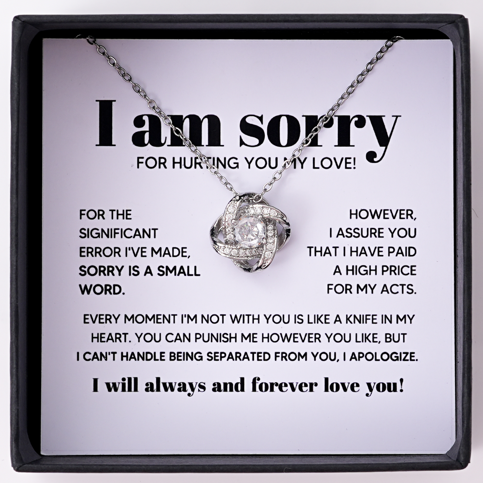 Collana + Confezione Regalo con Biglietto