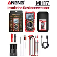 Testeur de résistance d'isolement ANENG MH17 1000V, Mégohmmètre 19999 comptes, Multimètre True RMS avec DAR PI pour câbles de moteur