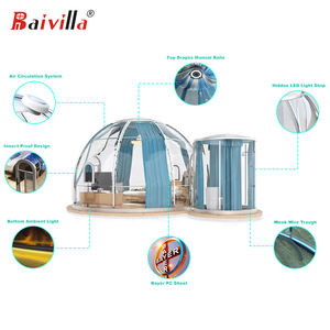 Haute qualité <span class=keywords><strong>jardin</strong></span> clair bulle maison <span class=keywords><strong>Igloo</strong></span> Transparent PC tente cadre en aluminium étanche loisirs Camping dôme à vendre - Product Image 6