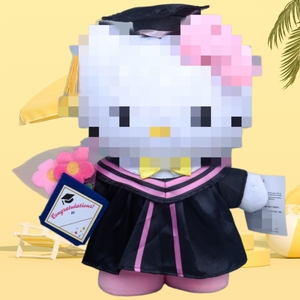Vendita all'Ingrosso di Bambole di Peluche Melody Kuromi Kitty da 10 <span class=keywords><strong>Pollici</strong></span> (25cm), Personaggi Anime Cartoon per Regali di Laurea - Product Image 3