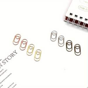 คลิปหนีบกระดาษรูปหัวใจ 50 มม. โลหะสีทอง สีเงิน สีโรสโกลด์ มินิคลิปเครื่องเขียนสำหรับใช้ในสำนักงานและโรงเรียน - Product Image 3