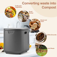 Laatste generatie volautomatische keukencomposter voor organisch voedselafval, elektrisch huishoudelijk voedselafvalcomposter