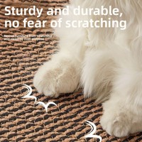 Tapis à griffer pour chat en fil de coton tissé, durable, anti-déchirure, pour aiguiser les griffes, lit confortable, idéal pour grimper et griffer en été