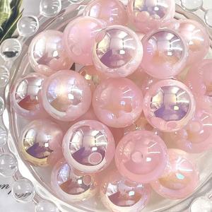 ลูกปัดอะคริลิกรูปทรงกลมขนาด 16 มม. สีเขียวมรกตเคลือบ UV สำหรับทำเครื่องประดับ สร้อยข้อมือ DIY อุปกรณ์เสริม - Product Image 3