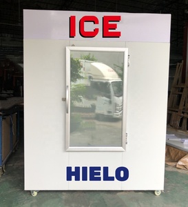 Vente en gros de glacières en sacs à <span class=keywords><strong>porte</strong></span> unique pour l'extérieur, <span class=keywords><strong>distributeur</strong></span> de glaçons sous emballage commercial - Product Image 4