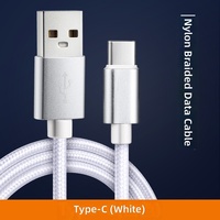 Câbles de charge rapide personnalisés de 3 pieds, 6 pieds, 10 pieds, câbles USB tressés en nylon, câble de type C pour téléphones mobiles Samsung