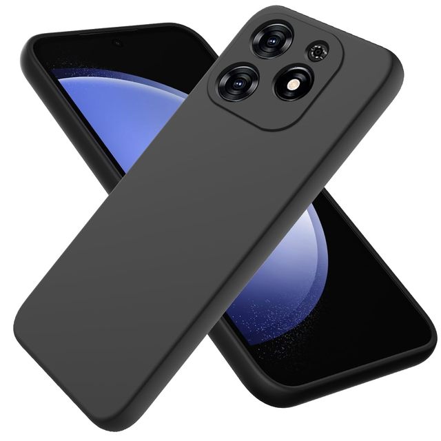 For ZTE A35 A55 Axon 60 Lite Blade A54 A34 Tpu Silicone Fiber TPU Lens Protected Case With Flocking Inside Soft Shockproof Case