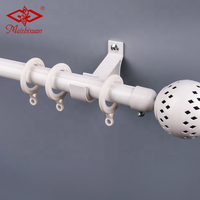 IKSUN Iron Finial 22mm Industrial Wrap Around Barra de cortina circular