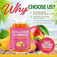 Gummies de collagène TK les plus vendues à l'international, 90 gummies