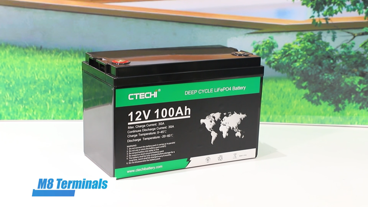 Deep Cycle Lithium Ion Lifepo4 Battery Pack - 12V 100ah