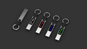 แฟลชไดรฟ์ USB โลหะสวยงามยอดนิยม พร้อมไฟ LED แสดงโลโก้ รูปทรงแบน ความจุสูง USB 3.0 - Product Image 5