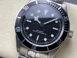 Reloj Mecánico Impermeable de Súper Calidad, 41 mm, Fábrica GR, Acero 316L, Movimiento ETA 2824, Bisel Negro, Estilo Vintage - Product Image 3