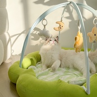 Lit pour chat universel quatre saisons, nid douillet auto-amusant, anti-ennui, détachable, lavable, respirant, en forme de fleur, canapé pour animaux de compagnie