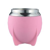 Nouvelle Tasse à Yerba Maté en Cuir à Double Paroi en Acier Inoxydable 304 Argentin, 280 ml, Modèle Calabash, Vente Chaude 2025
