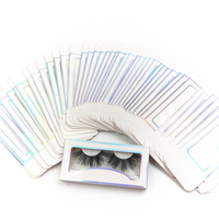 Vente en gros de boîtes d'emballage de cils en papier Fournisseurs en vrac de bandes de faux cils en vison avec logo personnalisé