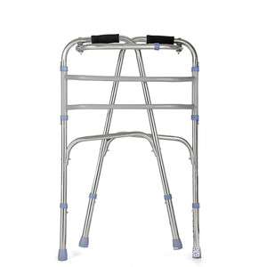 Andador de Acero Inoxidable con Ruedas y Altura Ajustable, Plegable para Personas Mayores, Ayuda para Caminar - Product Image 4