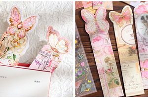 Marcapáginas de papel con diseño de mariposa Alien Dream Fallacy, de alta estética, clip para libros de lectura, tarjeta de marcado de páginas para estudiantes - Product Image 6
