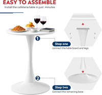 Table d'appoint ronde de style moderne utilisée comme table de bar, table de salle à manger, table de hall, table de pub, table de chambre, table de maison, table d'hôtel, table à manger, table basse