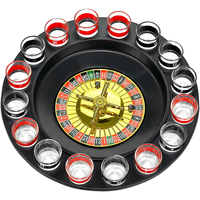 Jeu de bingo à boire 20 "Table de jeu de roulette de casino en bois