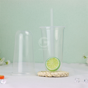 New Design <b>plastic</b> trophy <b>cup</b> For Dessert Boba Bubble Tea Shop - Product Image 6