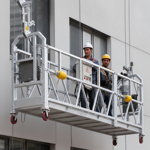 Plateforme de travail suspendue industrielle en acier/aluminium ZLP630, capacité de charge 630 kg, 380 V, pour travaux de construction en extérieur, ZLP500/ZLP630/ZLP800/Z - Product Image 1