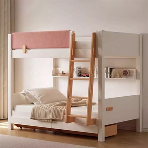 <span class=keywords><strong>Lit</strong></span> superposé en bois durable Rosegia pour enfants avec tiroirs coulissants et rangement - <span class=keywords><strong>Lit</strong></span> superposé écologique pour filles - Product Image 3